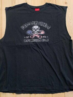Vintage Y2K Sonoma Freedom Riders Motorcycle Club Biker Sleeveless T-Shirt XXL